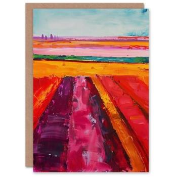 Orange‑Infused Red Tulip Greeting Piece
