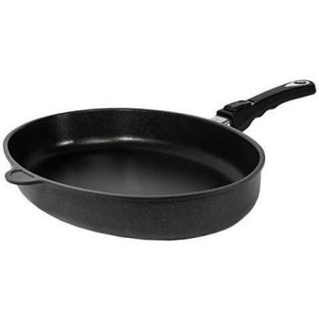 AMT Fischpfanne oval antihaftbeschichtet Aluguss 41 x 27 cm