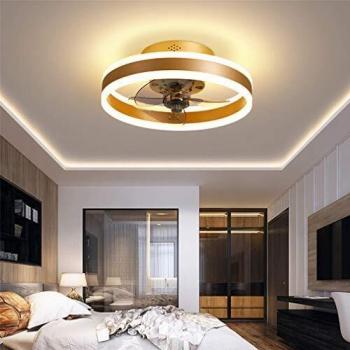 FLYFO Gold Ceiling Fan with Light