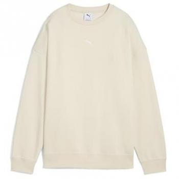 PUMA ESS Oversized Langarmshirt in Weiß