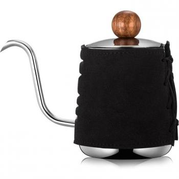 Leather Wrapped Coffee Drip Kettle 350ml