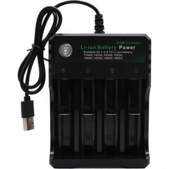 Cargador Universal Li‑Ion 3,7 V para 18650, 16340 y 14500