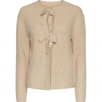 Pieces Strickjacke Silly, XL, Beige Melange