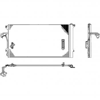 Condenser 8FC 351 317‑464 – HELLA Air Conditioner