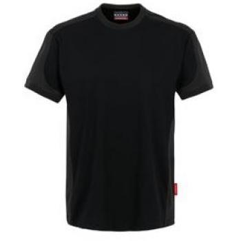 T-shirt HAKRO Contrast Performance nero 3XL