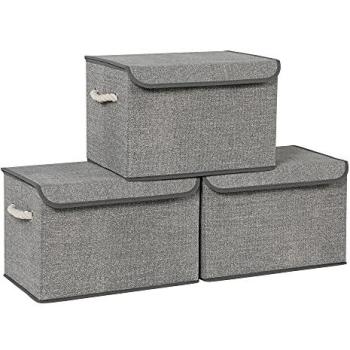 Rangement modulable gris – série 3 bacs SONGMICS