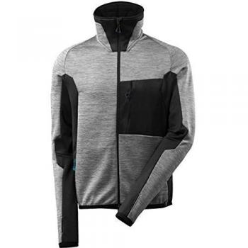 Microfleecejacke MASCOT Fleecepullover 2XL grau-meliert/schwarz