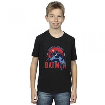 Boy’s Black Batman Gotham T‑Shirt (Size 7–8)