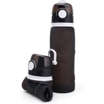 Reusable Silicone Squeeze Water Bottle