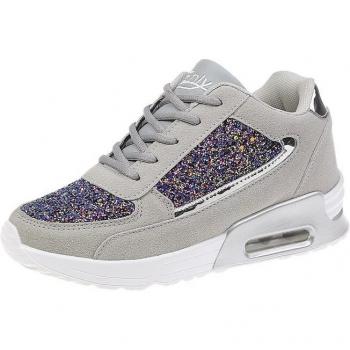 5cm Inner Heightening Women's Sequined Sneakers