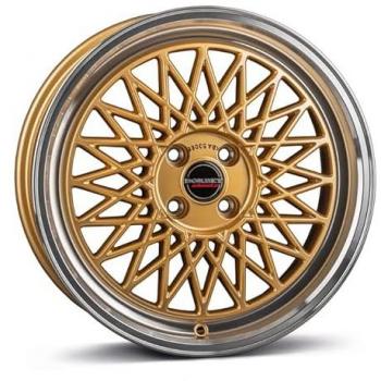 Borbet B 7,0x17 Zoll Felge ET25 4x100 gold poliert