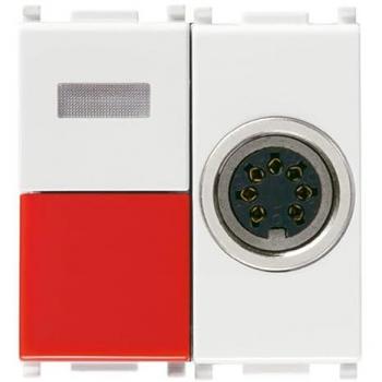 Bouton d’appel 14502 (Call‑Way) – Prise DIN B + Surface plate