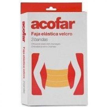Faja Elástica Acofar T2 con Velcro y 3 Bandas