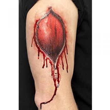 Smiffys 46845 Rot – Tattoo-Übertragungsfolie – Einheitsmaß