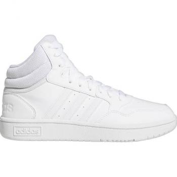 Baskets Montantes Adidas Hoops 3.0 Mid – Blanc, 40, 42, 36 2/3, 37 1/3, 38 2/3, 39 1/3, 43 1/3 (Femme)
