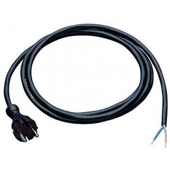Câble H07RN-F 2x1mm² 5m avec prise profilée pour usage intérieur/extérieur
