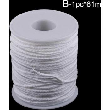 Suministro de Mechas Blanca y Beige 61 m – Para Velas Caseras