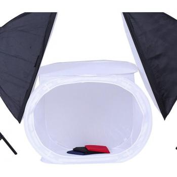 SoftBox 50x50cm con 4 telones para estudio fotográfico