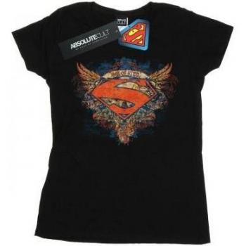 Ladies Superman Wings Shield Cotton Tee