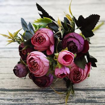 Hochzeitsblumenstrauß aus Seide