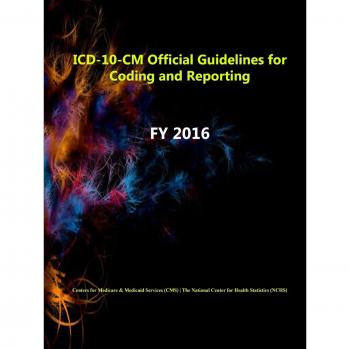 Icd10Cm Official Guidelines for Coding and Reporting Fy 2016
