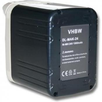 Vhbw 1500 mAh Replacement Battery for Makita Electric Power Tools (24 v, NiMH) BMR100, BLS820SF, BLS820SFK, BML240, BSR730SH, BSR730SJE