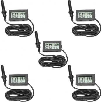 Mini Pet Thermo‑Hygro Set (5 Units)
