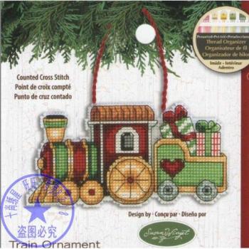 Dim 08897 Counted Cross Stitch Kit Train Ornament