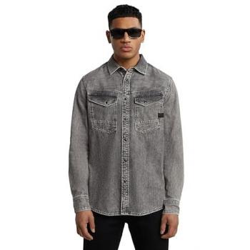 Camisa Casual G‑Star Dakota Gris XL – Manga Larga y Confortable