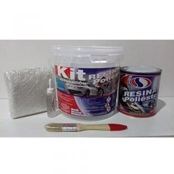 Resina de Poliéster con Fibra de Vidrio para Reparaciones 1 kg