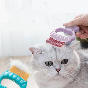 Two-in-One Shedding Brush for Cats and Dogs
