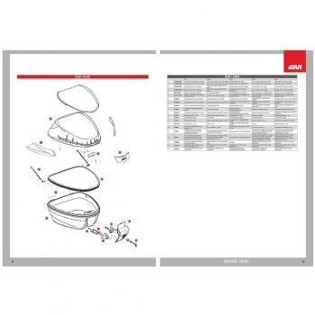 Cierre Montado GIVI Z2751NM para Maletas B27-B34