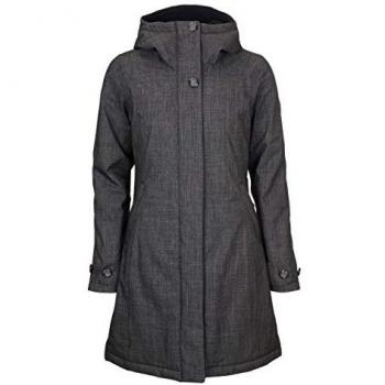 Elkline Damen‑Wintermantel Grace – grauer Longcoat, Größe 48
