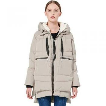 Women's Orolay Thickened Down Parka, Beige, Extra Large