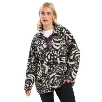Fleece Mini Borg Noir Reste à Mi‑Zip Yours Curve