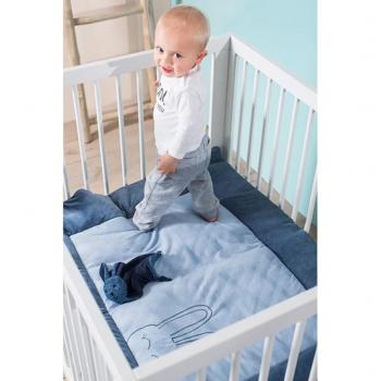 Blu Coniglietto Trapunta 80x100 Jollein Camp