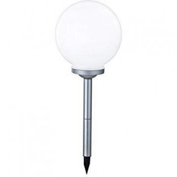 Lampada da giardino con pietra artificiale argentea e 4 LED da 0,07 W (Art. 33793)