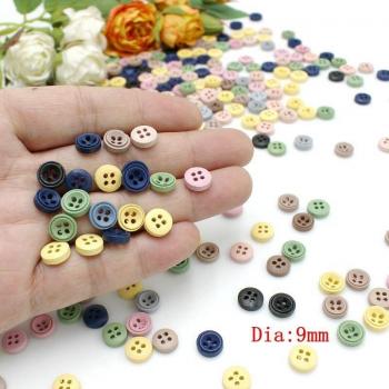 Mini Botones para Álbum Recortes Madera 8 Figuras