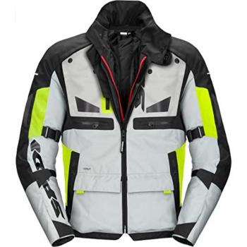 Spidi Crossmaster H2Out Motorradjacke Weiss Gelb L Herren