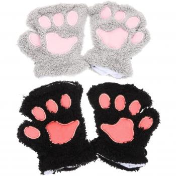 Paires de gants enfants à motifs de chaton