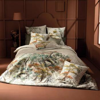 Couverture de lit en percale de coton 80 fils/cm² – Garnier Thiebaut – Beige – 260x240 cm