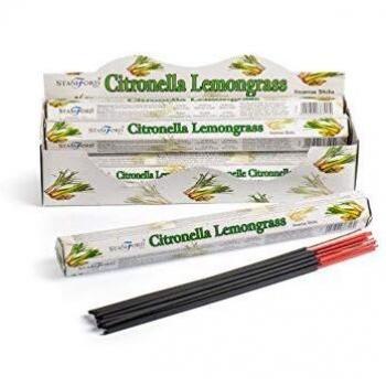 Stamford Lemongrass and Citronella Incense, One Size, 20 Sticks x 6 Packs