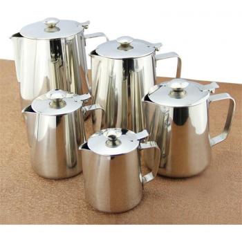 2L Edelstahl Kaffeekrug für Cappuccino und Latte