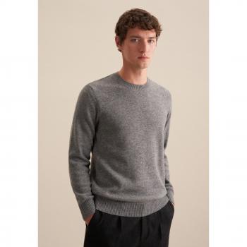 Herrenpullover Rundhals, Seidensticker Regular, 3XL, grau