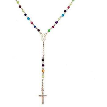 Collier Argenté avec Agates et Rosary CRORM4P