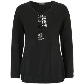 Doris Streich Shirt mit Gummizug und Metall-Plättchen