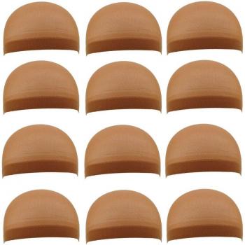 Bonnet élastique pour perruque, 12 pièces