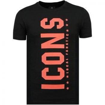 Local Fanatic T-Shirt ICONS Party Z mit vertikalem Druck