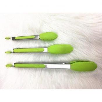 Pinza de Cocina de Acero Inoxidable con Silicona Antihirviendo