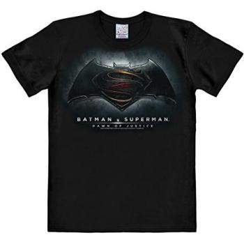 Batman v Superman – Dawn of Justice Jungen‑Logoshirt L schwarz Baumwolle